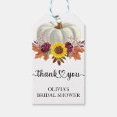 Bloemenpompoen Vrijgezellenfeest gunst Cadeaulabel (Voorkant)