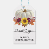 Bloemenpompoen Vrijgezellenfeest gunst Cadeaulabel (Achterkant)