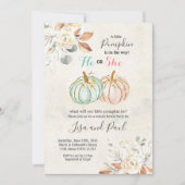 Bloemenpompoenen Hij of zij Genderonthulling Uitno Kaart (Voorkant)