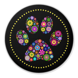 Bloemenpoot Print Keramische ladeknop Keramische Knop