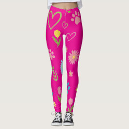 Bloemenpoot Print Leggings