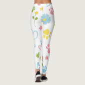 Bloemenpoot Print Leggings (Achterkant)