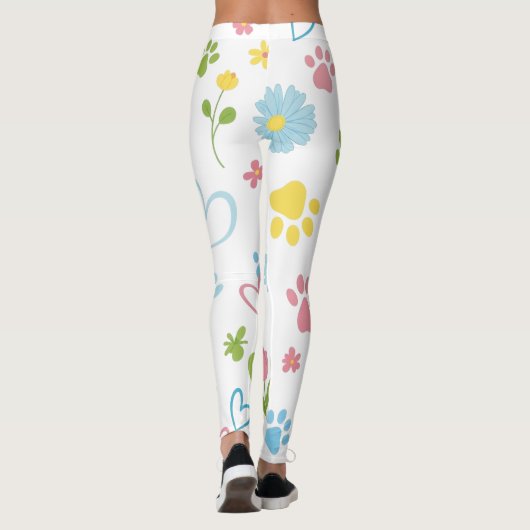 Bloemenpoot Print Leggings (Achterkant)