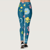 Bloemenpoot Print Leggings (Achterkant)