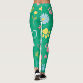 Bloemenpoot Print Leggings (Achterkant)