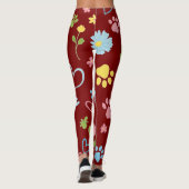 Bloemenpoot Print Leggings (Achterkant)