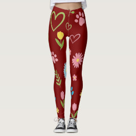 Bloemenpoot Print Leggings