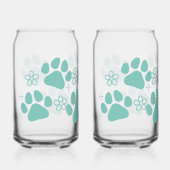 Bloemenpootafdruk Blikvorm Glas (Voorkant)