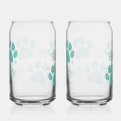 Bloemenpootafdruk Blikvorm Glas (Rechts)