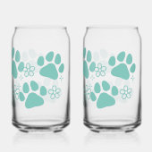 Bloemenpootafdruk Blikvorm Glas (Achterkant)