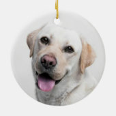 Bloemenpootprint Keramisch Ornament (Achterkant)