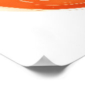 Bloemenposter van baby vos: Schattig en grillig Poster (Hoek)