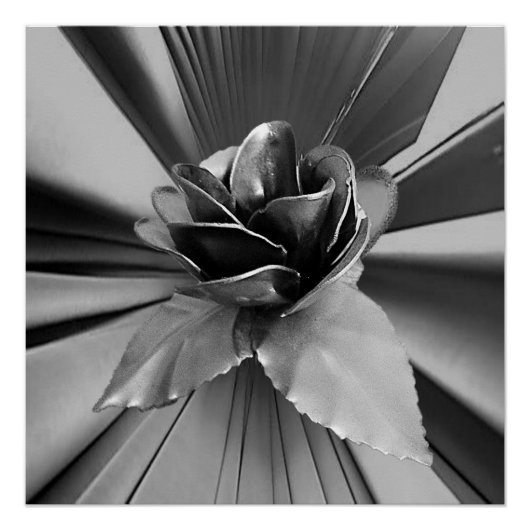 Bloemenposter Zilver Perfect Poster (Voorkant)