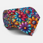 Bloemenpower Hippie Sjaal Stropdas (Opgerold)