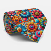 Bloemenpower Hippie Sjaal Stropdas (Opgerold)