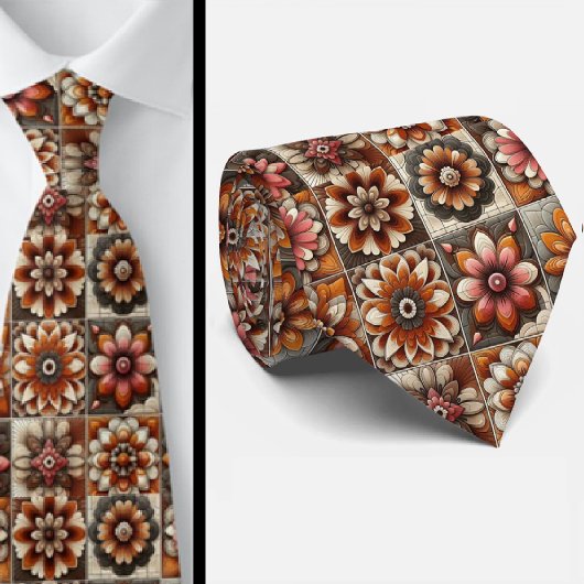 Bloemenpower Hippie Sjaal Tie Stropdas