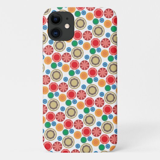 Bloemenpower in Rijen 002 Case-Mate iPhone Case (Achterkant)