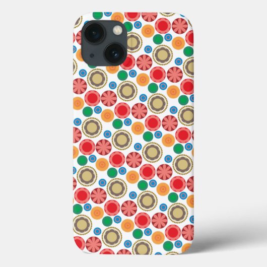 Bloemenpower in Rijen 002 Case-Mate iPhone Case (Achterkant)