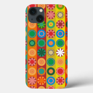 Bloemenpower in Rijen Case-Mate iPhone Case