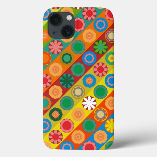 Bloemenpower in Rijen Case-Mate iPhone Case (Achterkant)