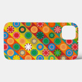 Bloemenpower in Rijen Case-Mate iPhone Case (Achterkant (horizontaal))