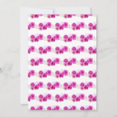 Bloemenprinses in hete roze jurk Quinceanera Kaart (Achterkant)