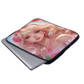 Bloemenprinses Laptop Sleeve (Voorkant onderkant)