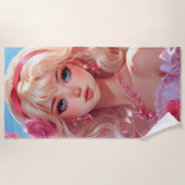 Bloemenprinses Strandlaken (Voorkant)