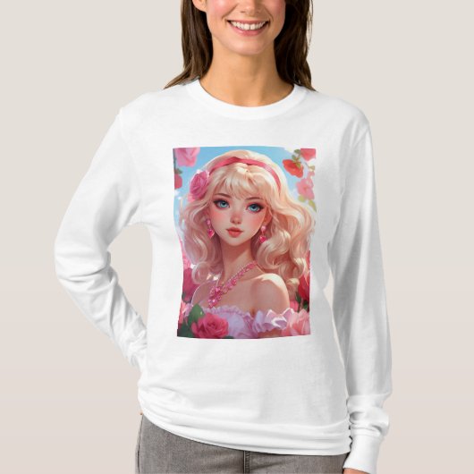 Bloemenprinses T-shirt (Voorkant)
