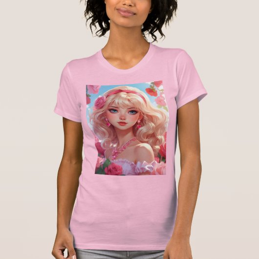 Bloemenprinses T-shirt (Voorkant)