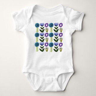 Bloemenprint Baby Bodysuit