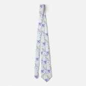 Bloemenprint Boho Nekband Stropdas (Achterkant)