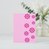 Bloemenprint Briefkaart (Staand voorkant)