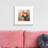 bloemenprint canvas afdruk (Insitu (Woonkamer))
