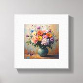 bloemenprint canvas afdruk (Voorkant)