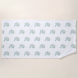 Bloemenprint Forget Me Not Preppy Studentenhuis of Strandlaken