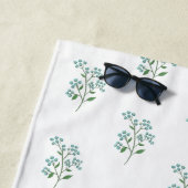 Bloemenprint Forget Me Not Preppy Studentenhuis of Strandlaken (In situ)