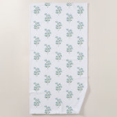 Bloemenprint Forget Me Not Preppy Studentenhuis of Strandlaken (Voorkant)