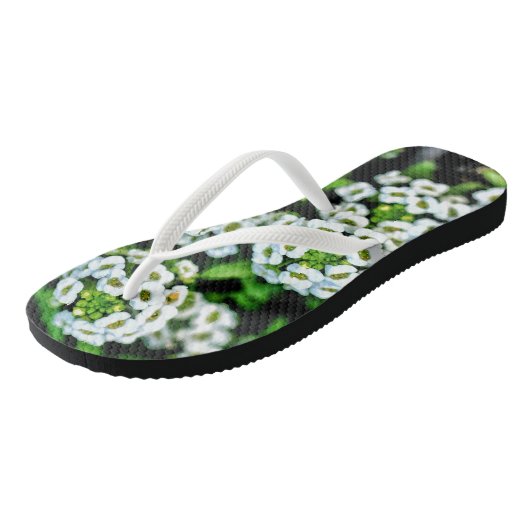Bloemenprint funky flip flops (Schuin)