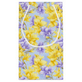 Bloemenprint geschenkzak klein cadeauzakje (Achterkant)