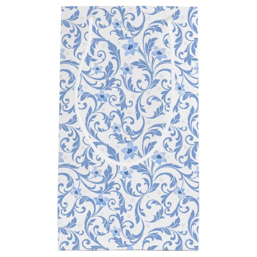 Bloemenprint geschenkzak klein cadeauzakje (Voorkant)