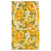 Bloemenprint geschenkzak klein cadeauzakje (Achterkant)