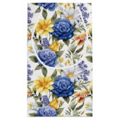 Bloemenprint geschenkzak klein cadeauzakje (Achterkant)