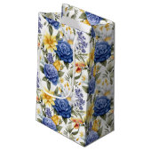Bloemenprint geschenkzak klein cadeauzakje (Achterkant Gekanteld)