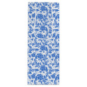 Bloemenprint geschenkzak wijn cadeautas (Voorkant)