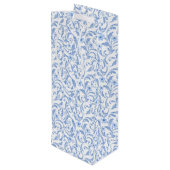 Bloemenprint geschenkzak wijn cadeautas (Achterkant Gekanteld)