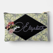 Bloemenprint gesneden naaizak etui (Achterkant)