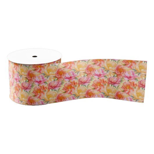 Bloemenprint Grosgrain lint (Spoel)