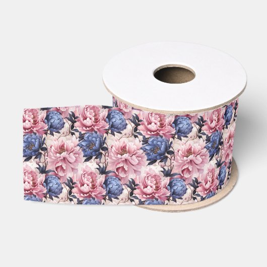 Bloemenprint Grosgrain lint (Spoel)