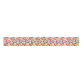 Bloemenprint Grosgrain lint (Voorkant)